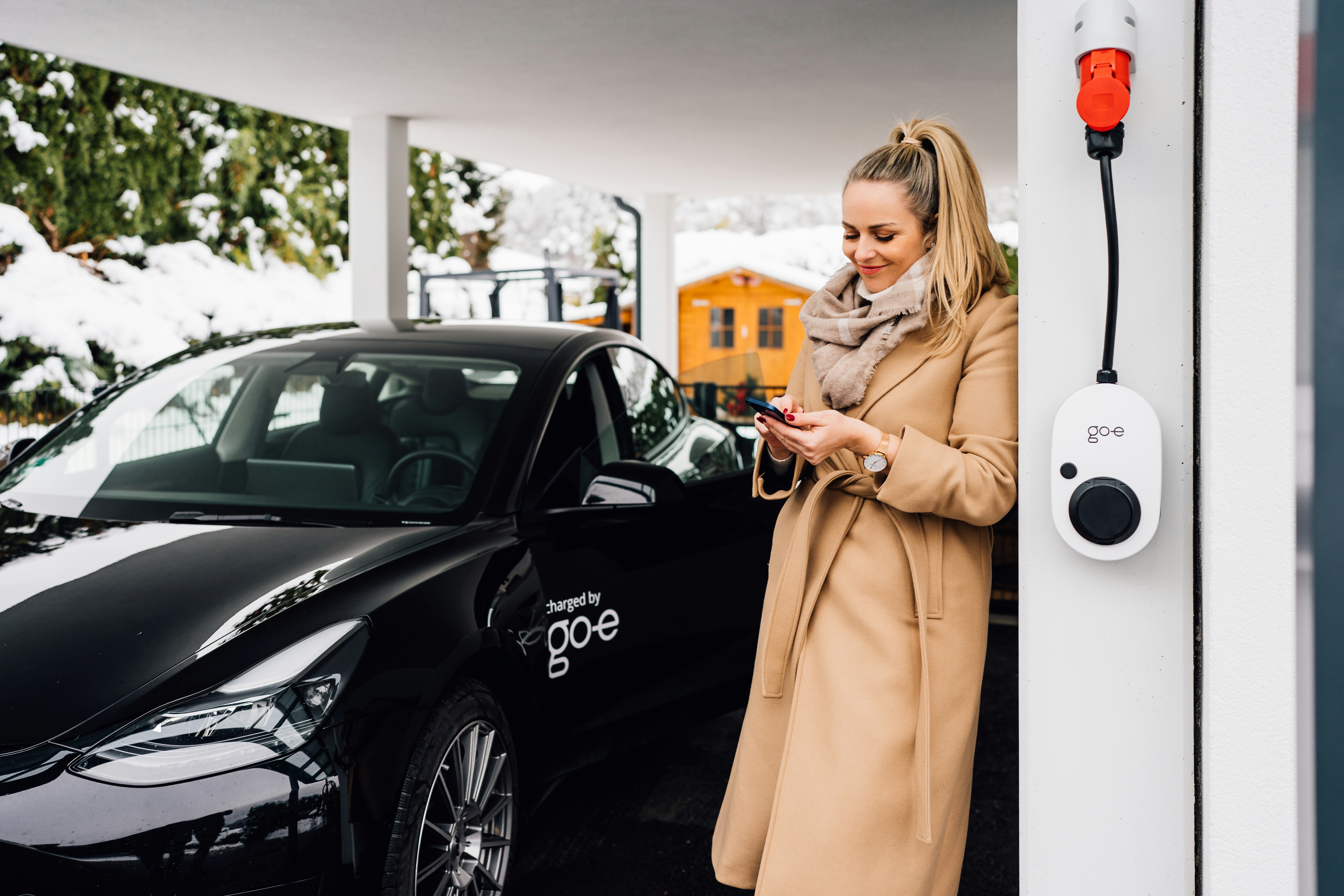 Elektrische auto opladen met een app